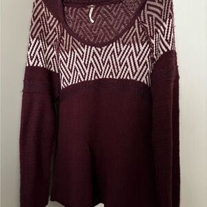 Women's Burgundy Sweater